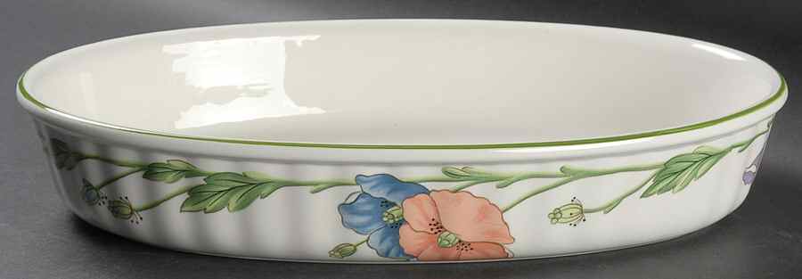 Amapola 13" Oval Baker by Villeroy & Boch-1