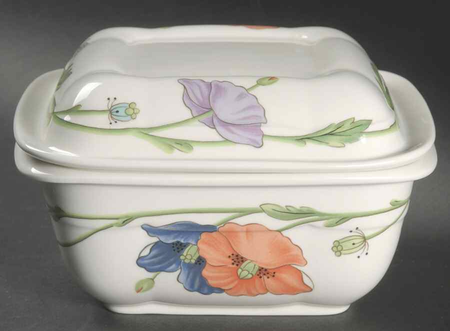 Amapola 1 Quart Square Microwave Baker with Lid by Villeroy & Boch-1