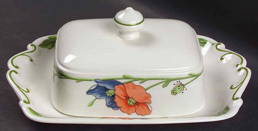 Amapola Rectangular Covered Butter by Villeroy & Boch-1