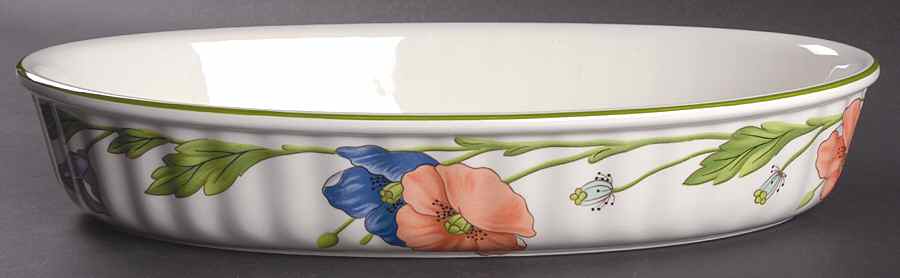 Amapola 14" Oval Baker by Villeroy & Boch-1