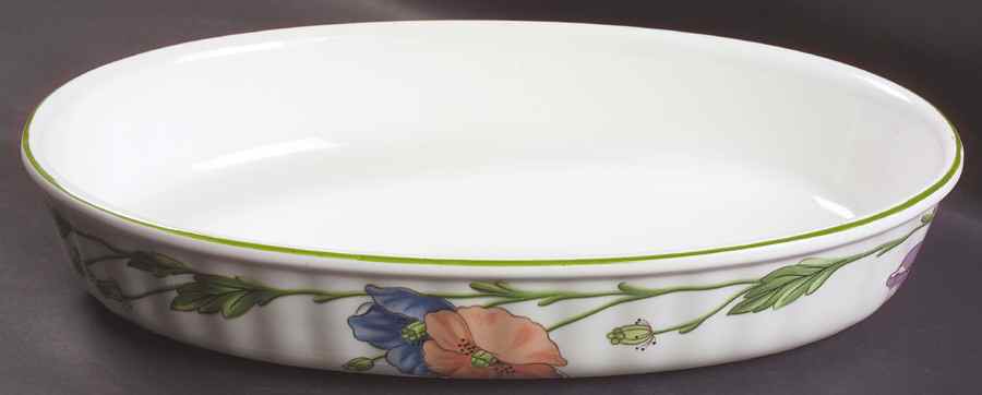 Amapola 14" Oval Baker by Villeroy & Boch-1