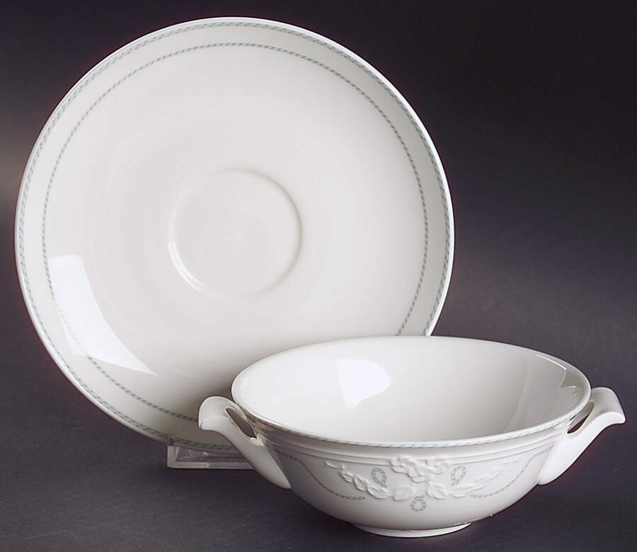 Amado Flat Cream Soup Bowl & Saucer Set by Villeroy & Boch-1