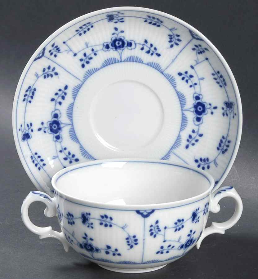 Amalienburg Flat Cream Soup Bowl & Saucer Set by Villeroy & Boch-1