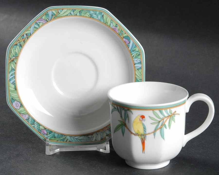 Amazona Footed Demitasse Cup & Saucer Set by Villeroy & Boch-1