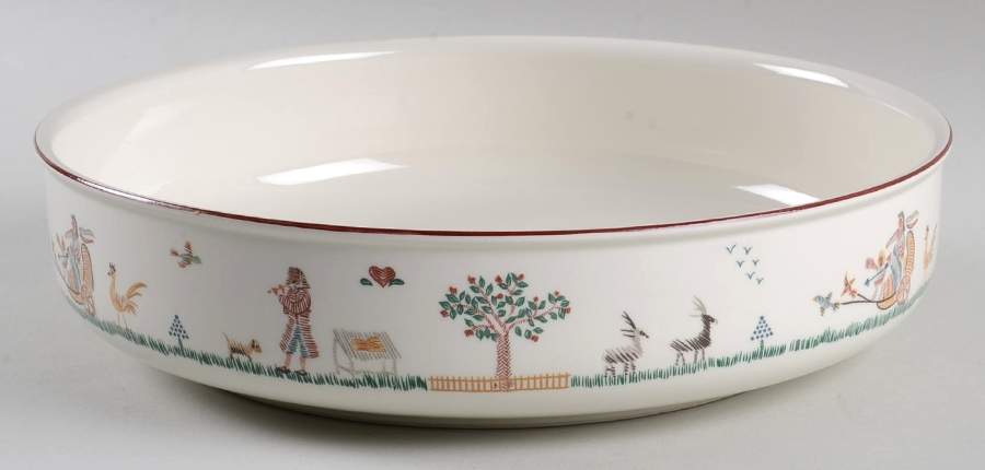 American Sampler Round Shallow Bowl by Villeroy & Boch-1