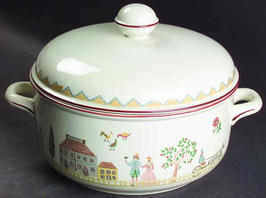 American Sampler Tureen &  Lid by Villeroy & Boch-1