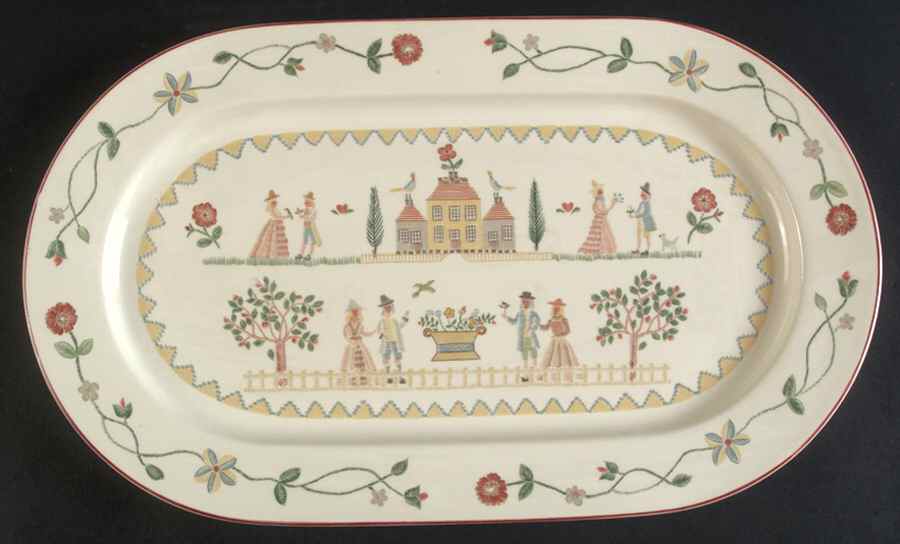 American Sampler 15" Oval Serving Platter by Villeroy & Boch-1
