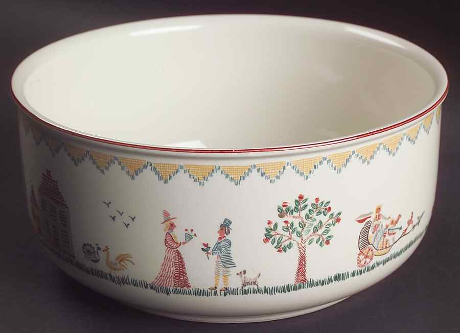 American Sampler 7" Round Vegetable Bowl by Villeroy & Boch-1