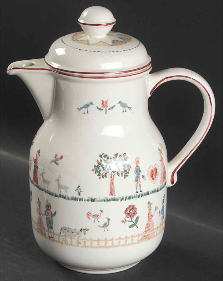 American Sampler Coffee Pot & Lid by Villeroy & Boch-1
