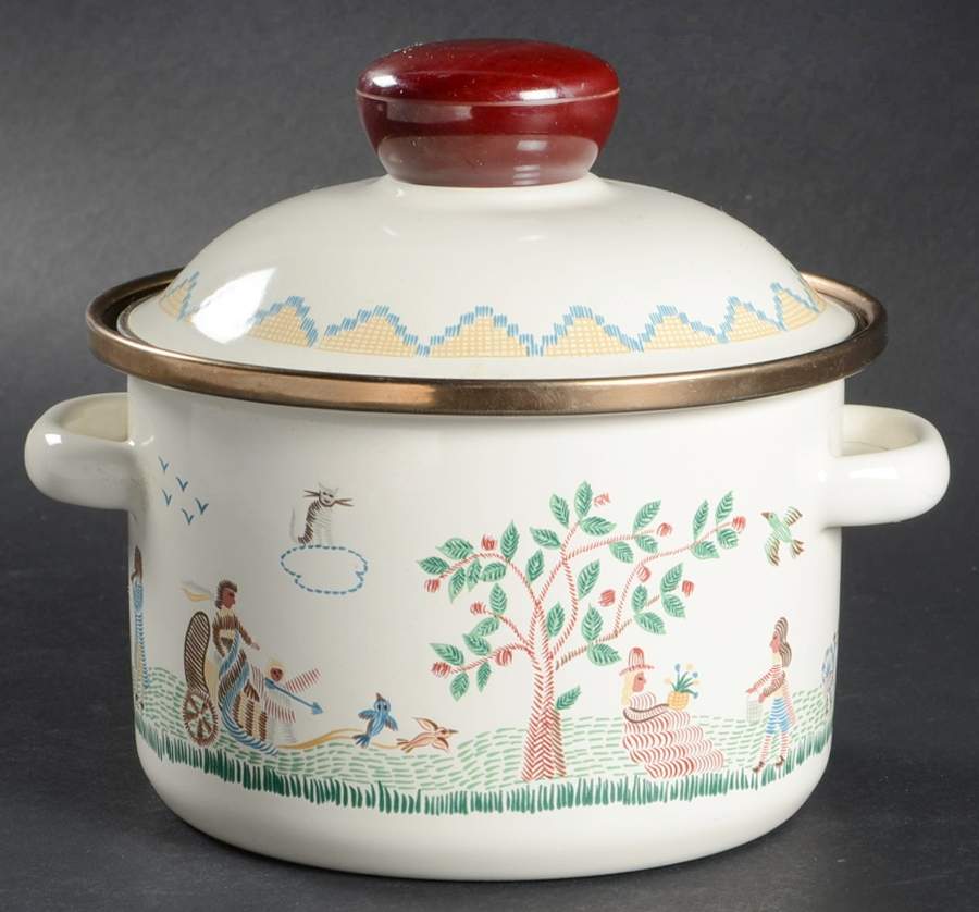 American Sampler 1 Quart Metal Stew Pot by Villeroy & Boch-1