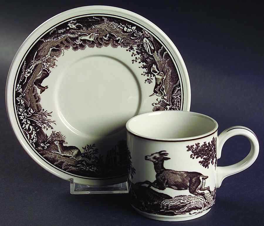 Anjou Flat Cup & Saucer Set by Villeroy & Boch-1