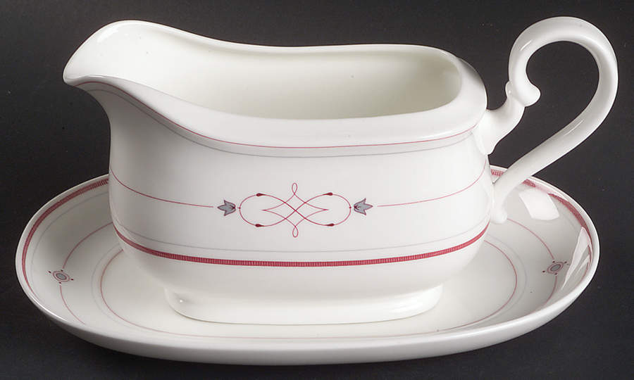 Aragon Gravy Boat & Underplate/Relish by Villeroy & Boch-1