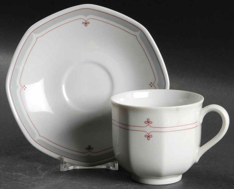 Ariano Flat Cup & Saucer Set by Villeroy & Boch-1