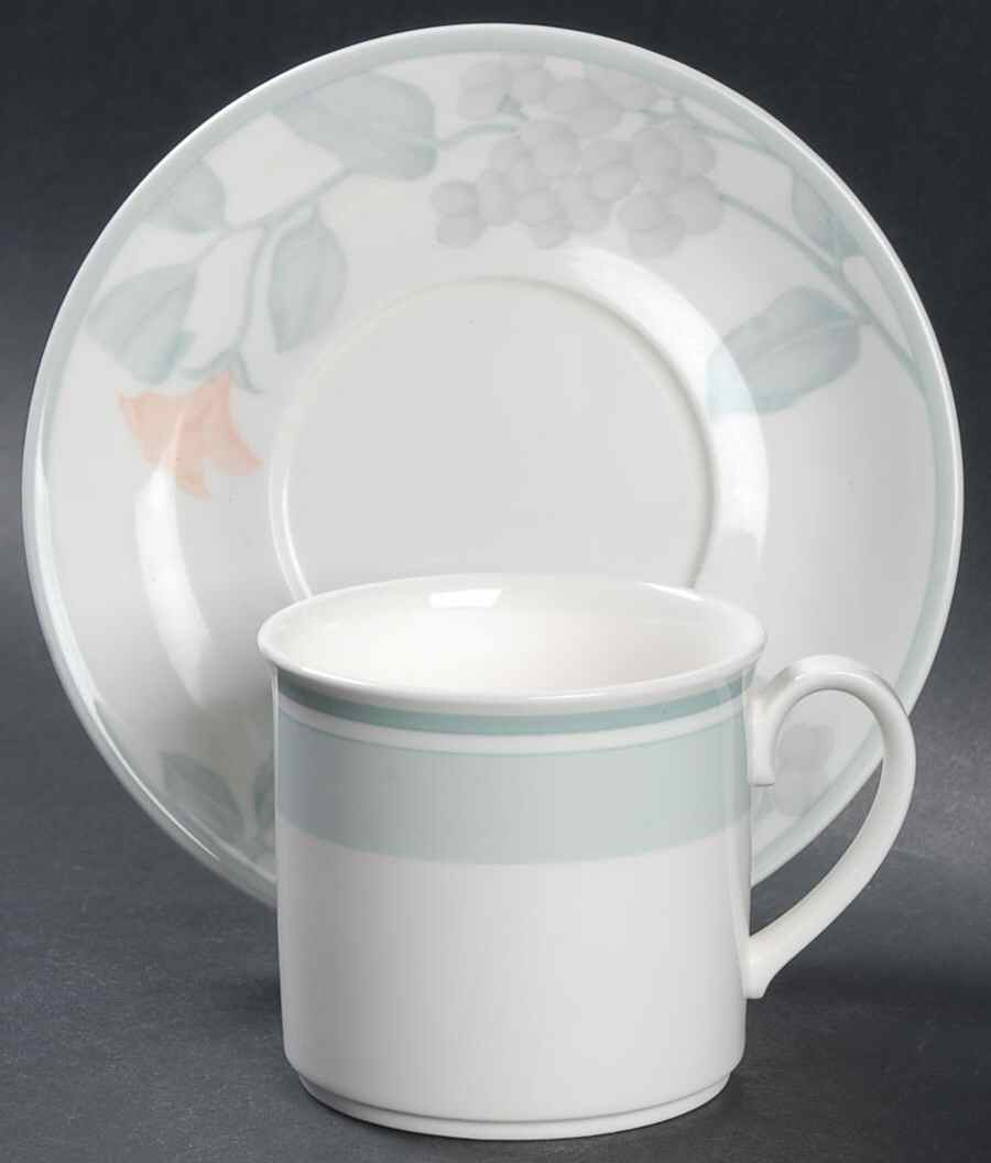 Aria Flat Cup & Saucer Set by Villeroy & Boch-1