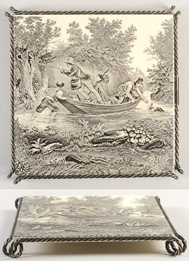 Artemis Grey Black Metal Frame Square Trivet by Villeroy & Boch-1