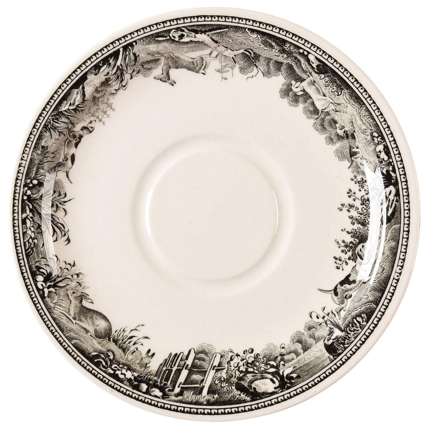 Artemis Grey Black Saucer for Demitasse Cup by Villeroy & Boch-1