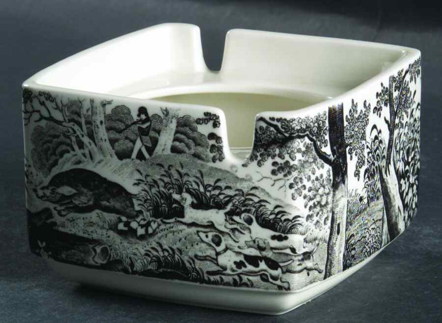 Artemis Grey Black Square Ashtray by Villeroy & Boch-1