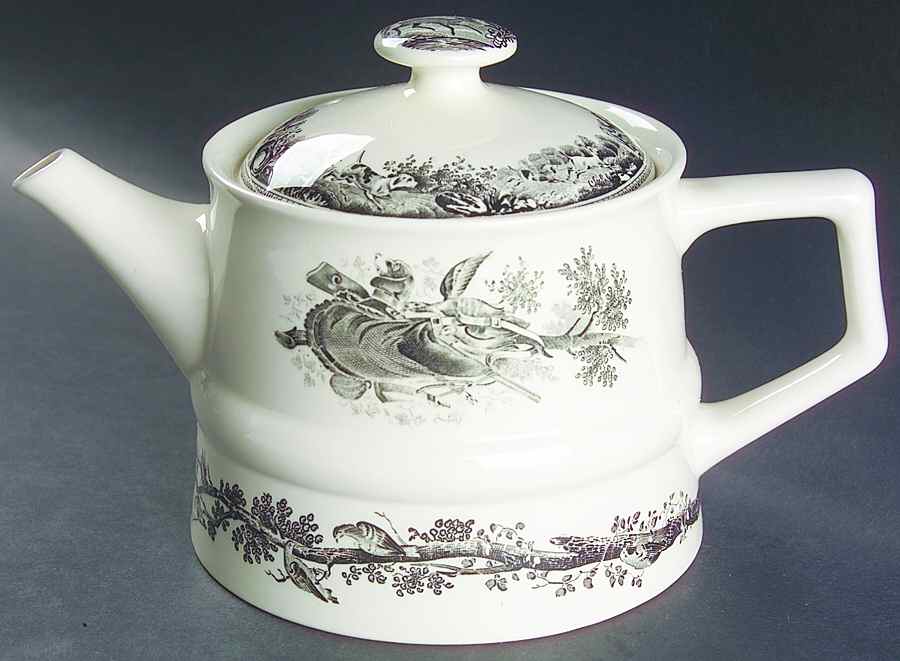 Artemis Grey Black Teapot & Lid by Villeroy & Boch-1