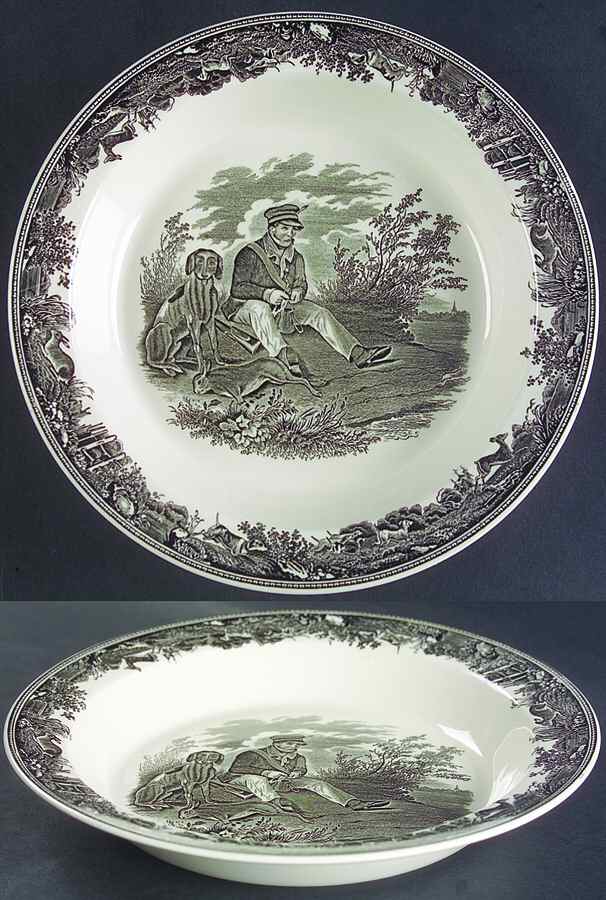 Artemis Grey Black Rim Soup Bowl by Villeroy & Boch-1