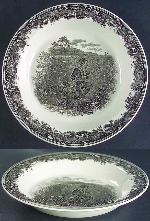 Artemis Grey Black Rim Soup Bowl by Villeroy & Boch-1