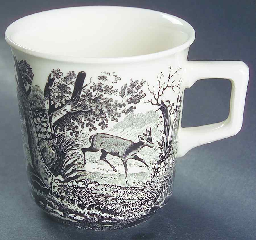 Artemis Grey Black Flat Cup by Villeroy & Boch-1