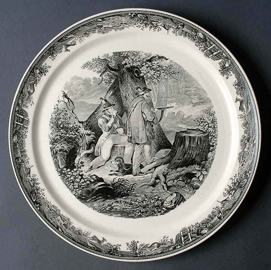 Artemis Grey Black 11" Chop Plate (Round Platter) by Villeroy & Boch-1