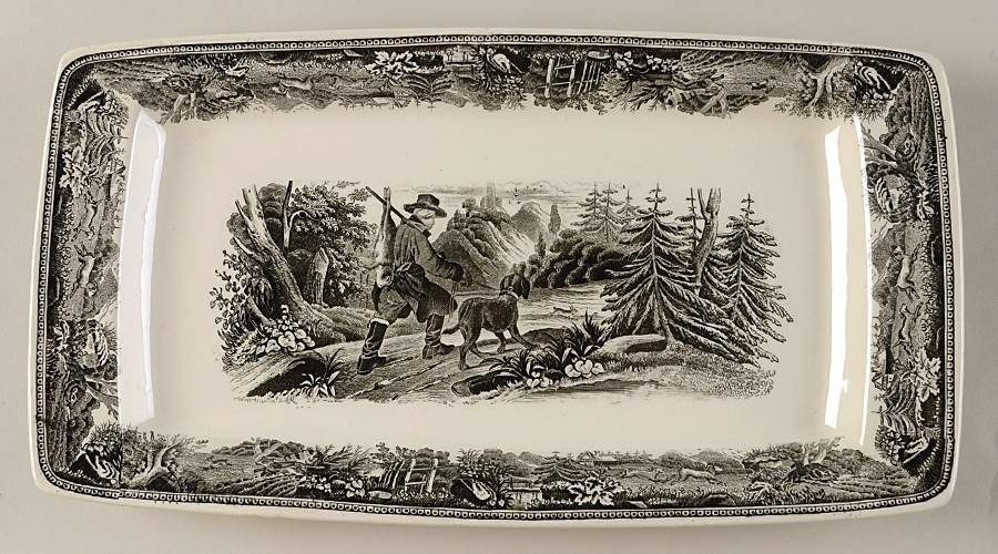 Artemis Grey Black 12" Rectangular Serving Platter by Villeroy & Boch-1