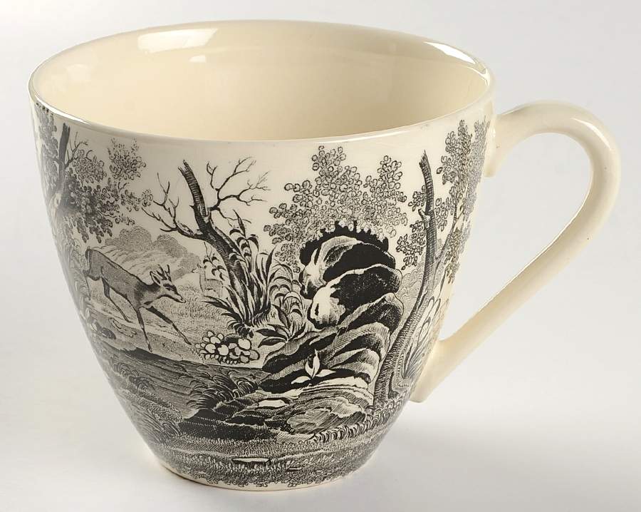 Artemis Grey Black Flat Cup by Villeroy & Boch-1