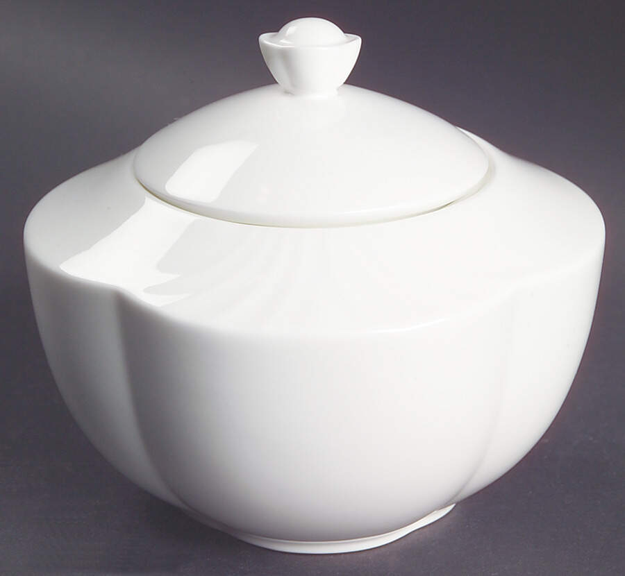 Arco Weiss Sugar Bowl & Lid by Villeroy & Boch-1