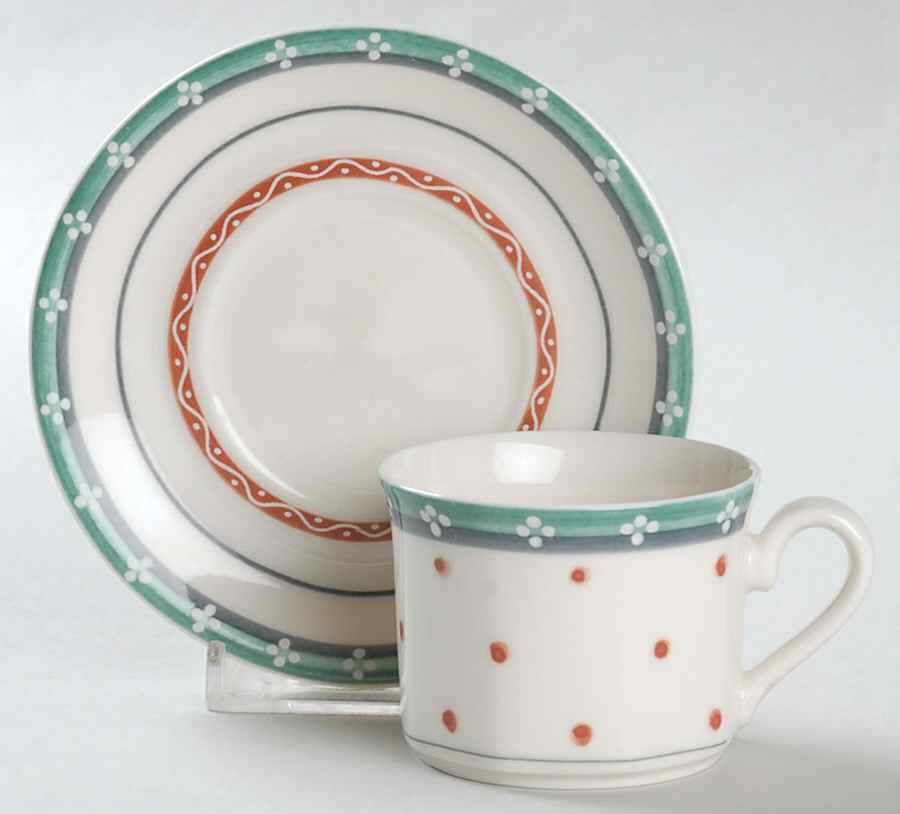 Ascoli Flat Demitasse Cup & Saucer Set by Villeroy & Boch-1