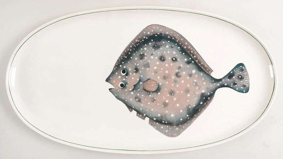 Atlantic (Fish, No Flowers, Cream) 20" Oval Serving Platter by Villeroy & Boch-1