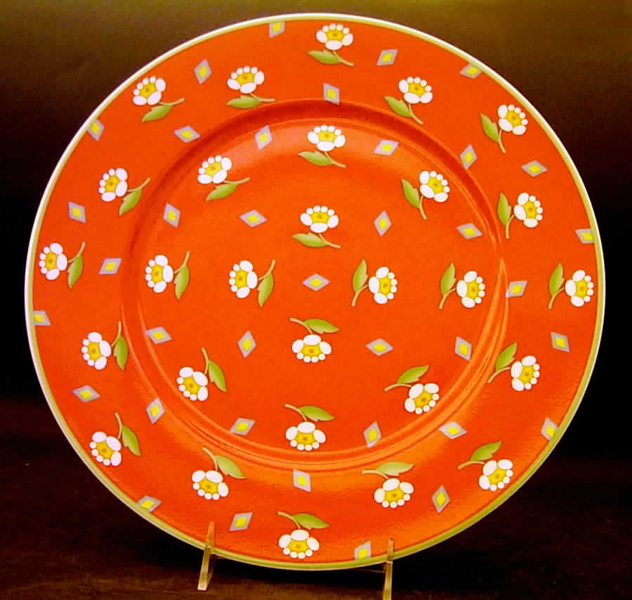 Ava Red 12" Chop Plate (Round Platter) by Villeroy & Boch-1