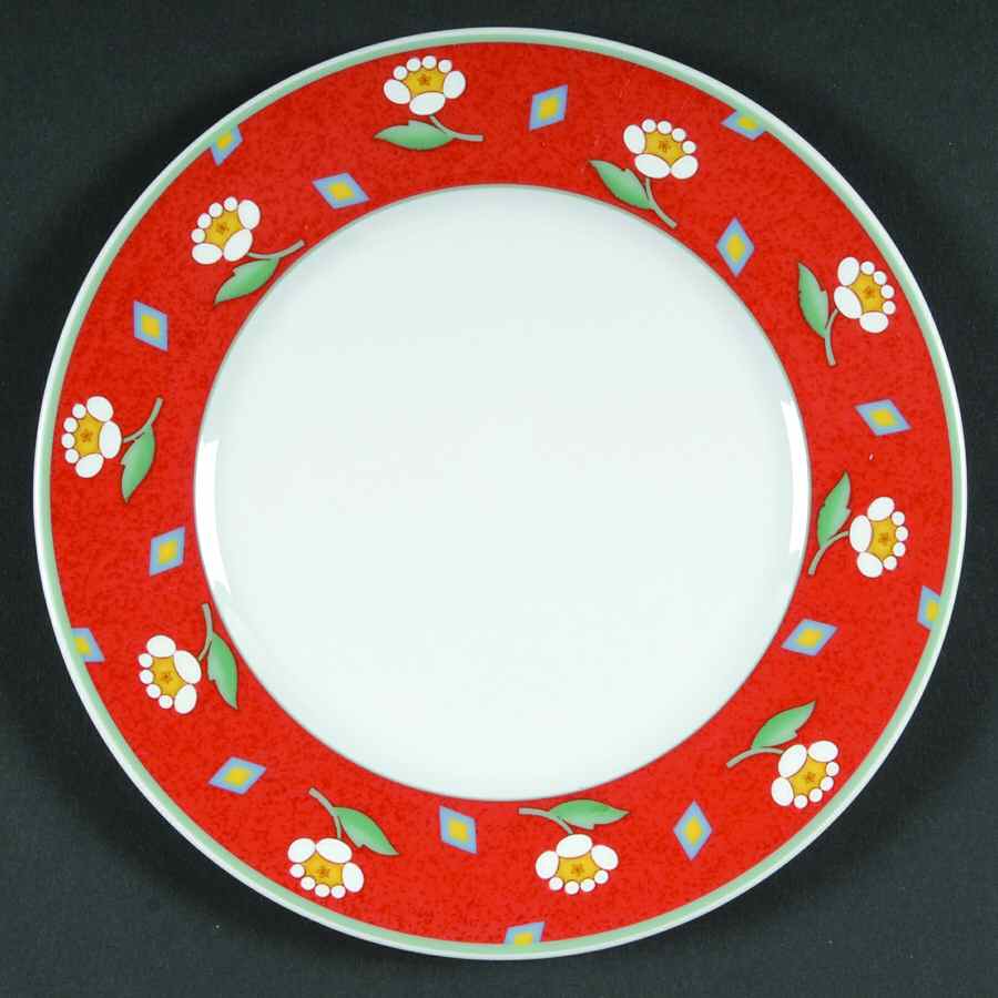 Ava Red Bread & Butter Plate by Villeroy & Boch-1