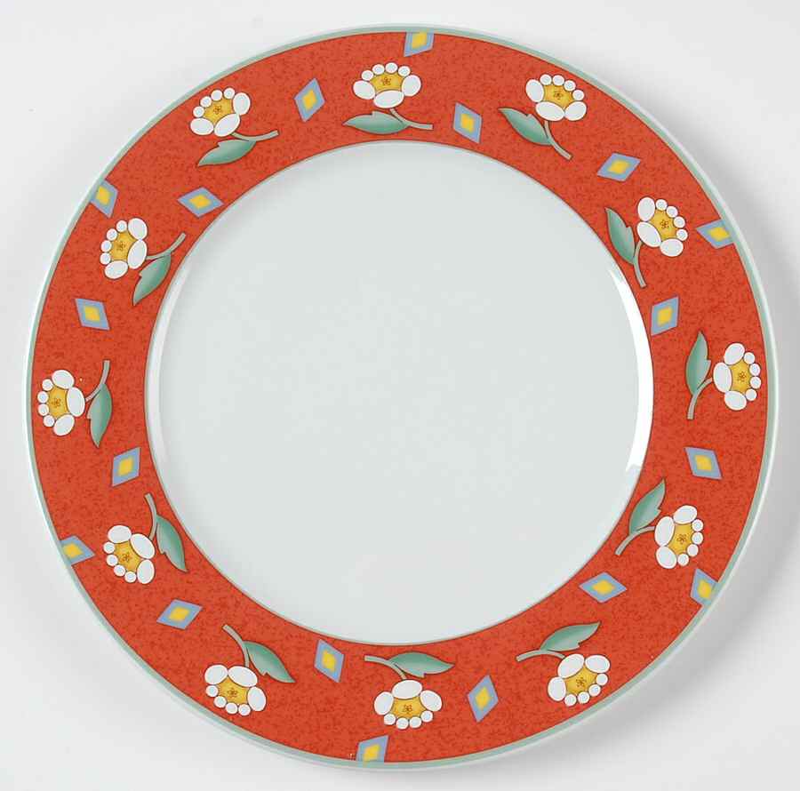 Ava Red Salad Plate by Villeroy & Boch-1