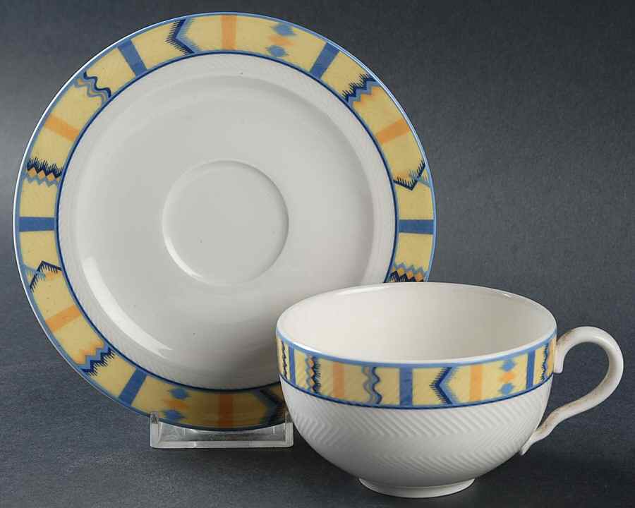 Bali Look Flat Cup & Saucer Set by Villeroy & Boch-1