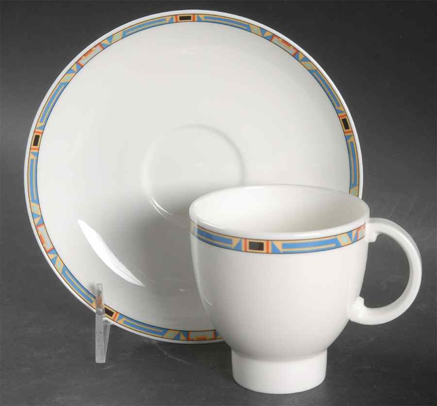 Bari Flat Cup & Saucer Set by Villeroy & Boch-1