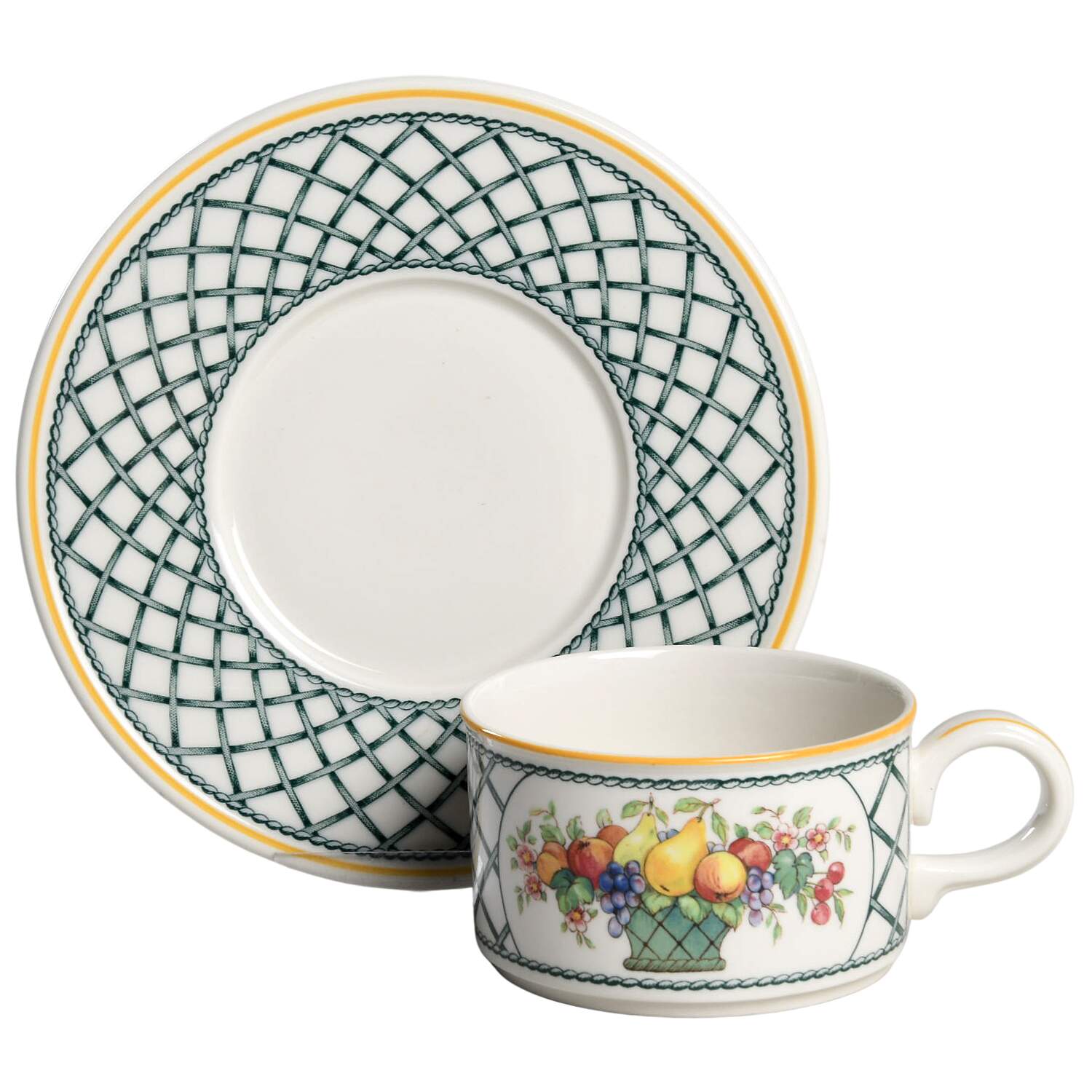Basket Flat Cup & Saucer Set by Villeroy & Boch-1