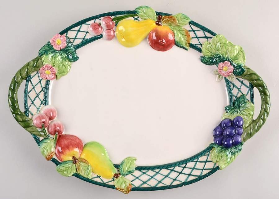 Basket 18" Embossed Oval Serving Platter by Villeroy & Boch-1