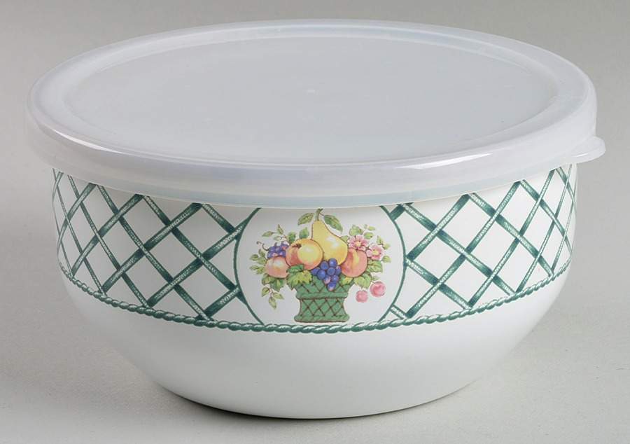 Basket Bowl-Metal 5 3/4" with Plastic Lid by Villeroy & Boch-1