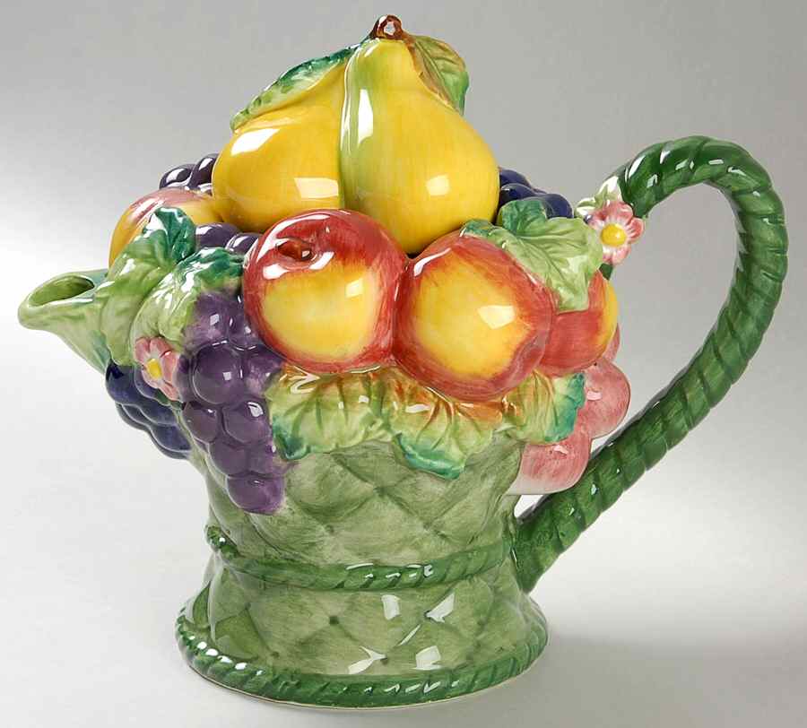 Basket Figural Teapot & Lid by Villeroy & Boch-1