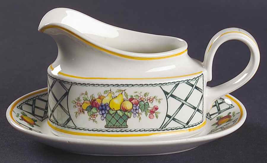 Basket Individual Gravy Boat & Plate by Villeroy & Boch-1