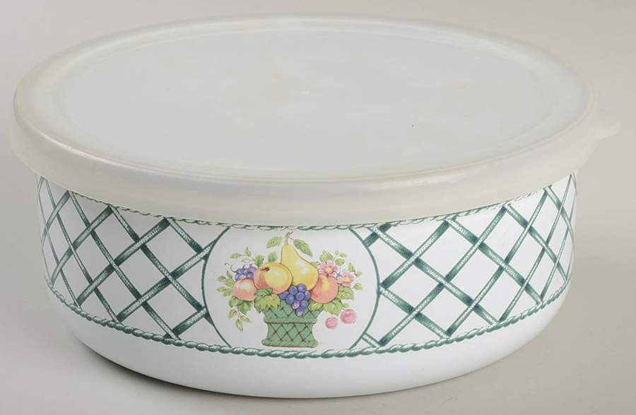 Basket Bowl-Metal 5 3/4 W/Plastic Lid by Villeroy & Boch-1