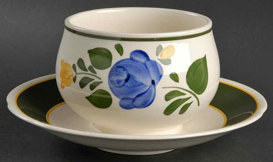 Bauernblume Gravy Boat with Attached Underplate by Villeroy & Boch-1