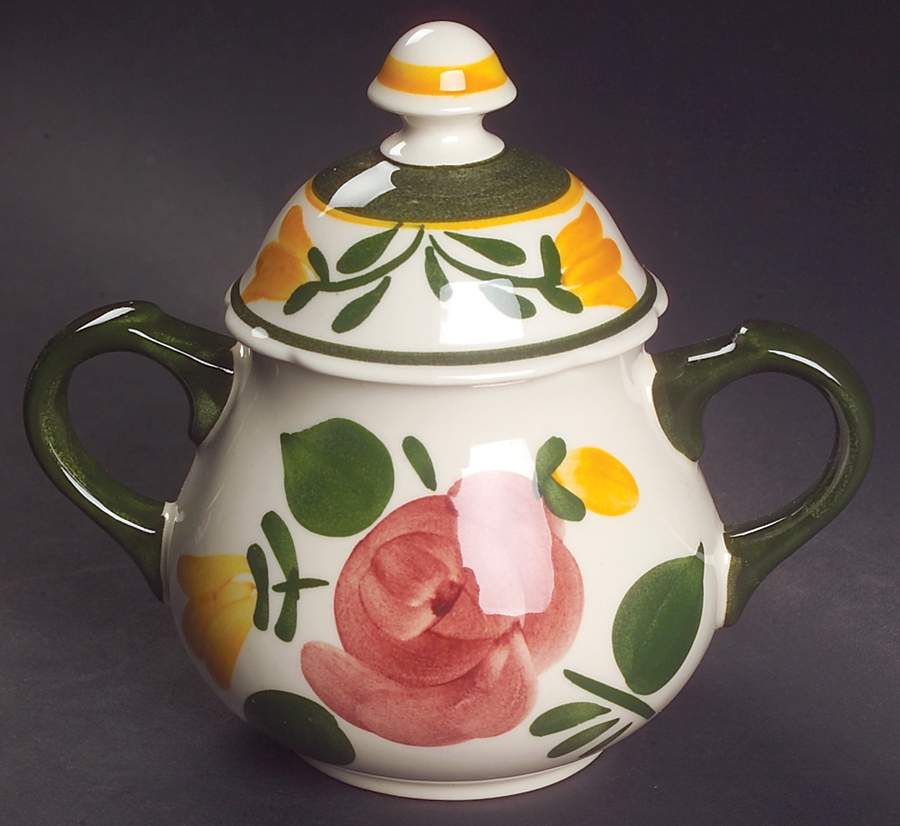 Bauernblume Sugar Bowl & Lid by Villeroy & Boch-1