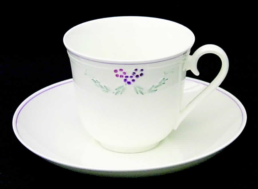 Bel Fiore Flat Cup & Saucer Set by Villeroy & Boch-1