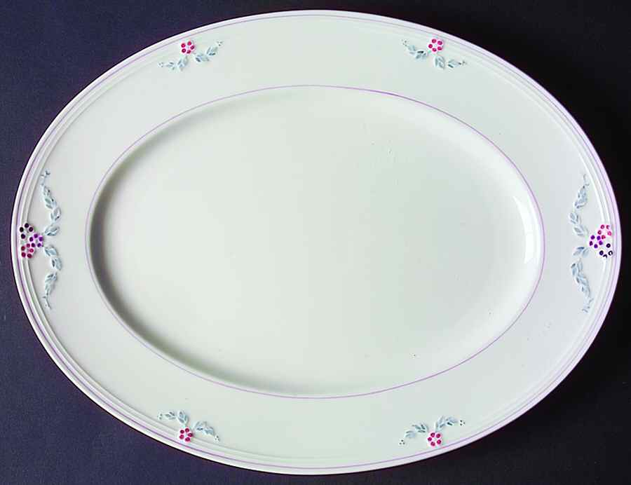 Bel Fiore 13" Oval Serving Platter by Villeroy & Boch-1