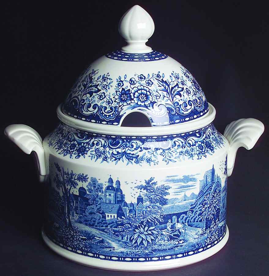 Blue Castle Tureen &  Lid by Villeroy & Boch-1
