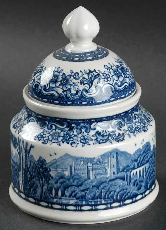 Blue Castle Sugar Bowl & Lid by Villeroy & Boch-1