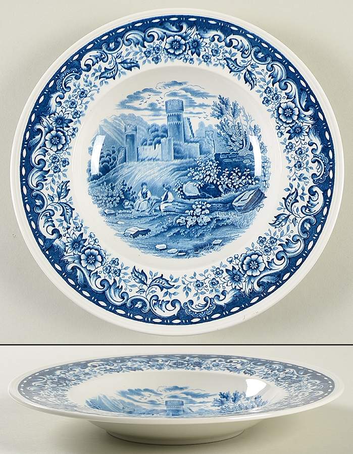 Blue Castle Large Rim Soup Bowl by Villeroy & Boch-1