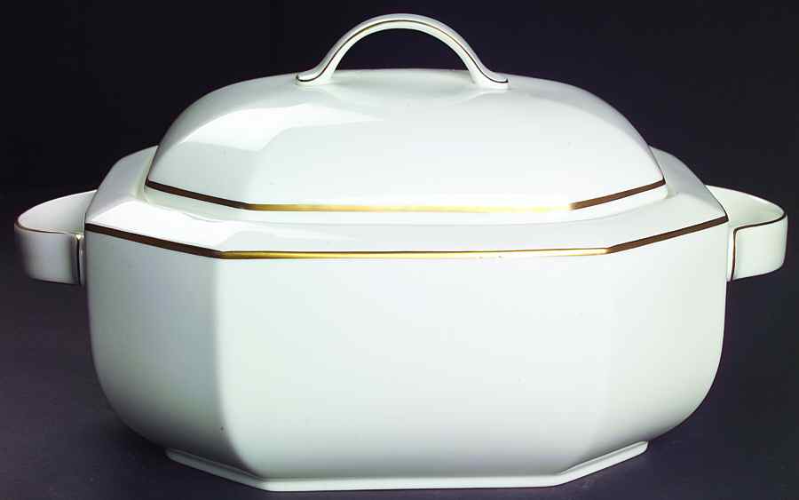 Black Pearl Octagonal Tureen & Lid by Villeroy & Boch-1